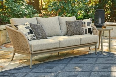 Swiss Valley Outdoor Sofa with Cushion - Image 3