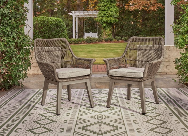 Beach Front Arm Chair with Cushion (Set of 2) - Image 3