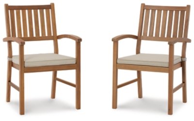 Janiyah Outdoor Dining Arm Chair (Set of 2) - Image 4