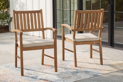 Janiyah Outdoor Dining Arm Chair (Set of 2) - Image 3