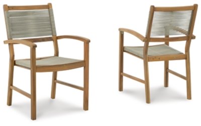 Janiyah Outdoor Dining Arm Chair (Set of 2) - Image 4