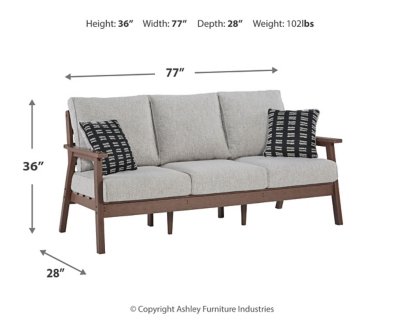 Emmeline Outdoor Sofa with Cushion - Image 7