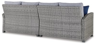 Naples Beach Outdoor Right and Left-arm Facing Loveseat with Cushion (Set of 2) - Image 4