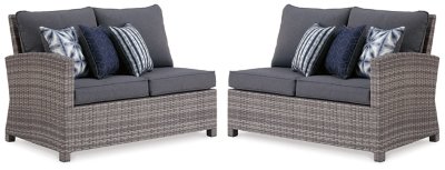 Salem Beach 4-Piece Outdoor Sectional, Outdoor Coffee Table, and End Table - Image 15