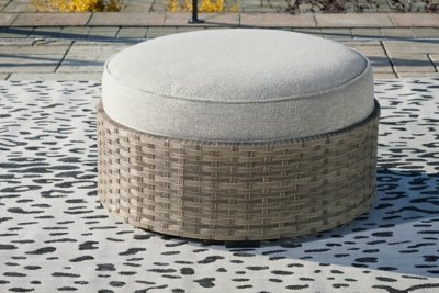 Calworth Outdoor Ottoman with Cushion - Image 3