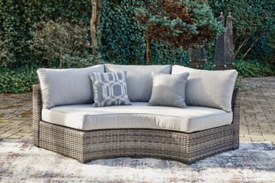 Harbor Court Curved Loveseat with Cushion - Image 3