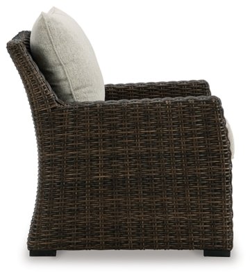 Brook Ranch Outdoor Lounge Chair with Cushion - Image 5