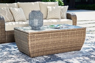 Sandy Bloom Outdoor Coffee Table - Image 3