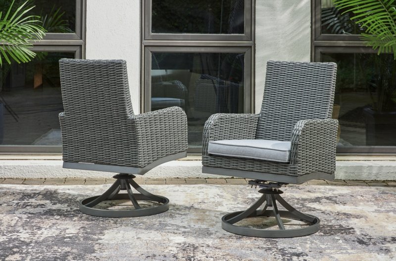 Elite Park Swivel Chair with Cushion (Set of 2) - Image 3