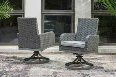 Elite Park Swivel Chair with Cushion (Set of 2) - Image 3