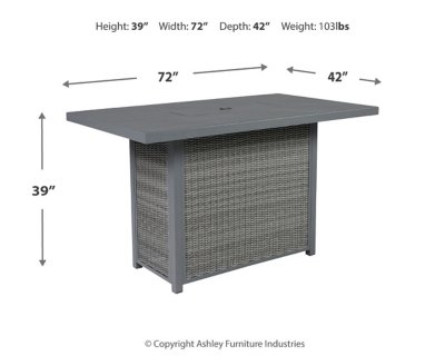 Palazzo Outdoor Bar Table with Fire Pit - Image 13