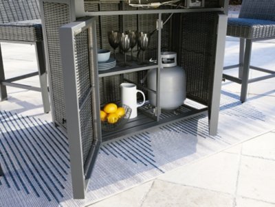 Palazzo Outdoor Bar Table with Fire Pit - Image 11