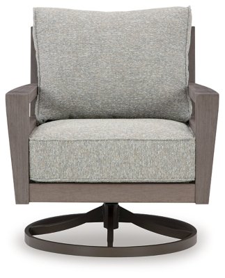 Hillside Barn Outdoor Swivel Lounge with Cushion - Image 4