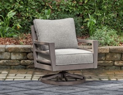 Hillside Barn Outdoor Swivel Lounge with Cushion - Image 3