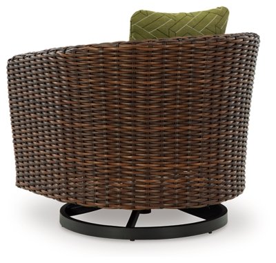 Horizon Hall Outdoor Swivel Lounge Chair with Cushion - Image 7