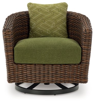 Horizon Hall Outdoor Swivel Lounge Chair with Cushion - Image 5