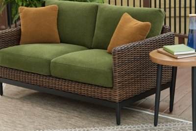 Horizon Hall Outdoor Loveseat with Cushion - Image 7