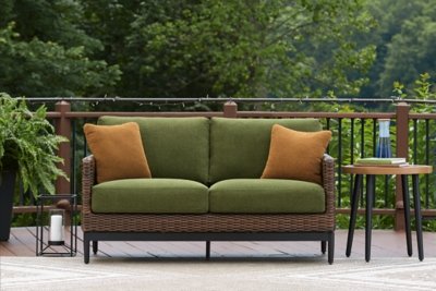 Horizon Hall Outdoor Loveseat with Cushion - Image 3