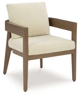 Serene Bay Outdoor Dining Arm Chair with Cushion (Set of 2) - Image 4