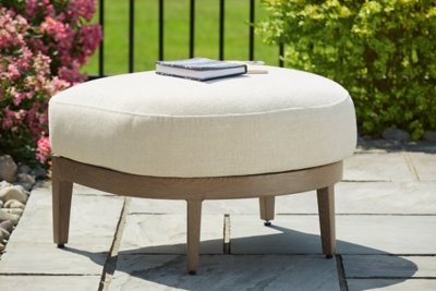 Serene Bay Outdoor Ottoman with Cushion - Image 3