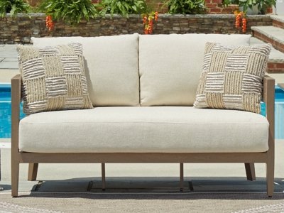 Serene Bay Outdoor Loveseat with Cushion - Image 3