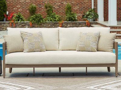 Serene Bay Outdoor Sofa with Cushion - Image 3