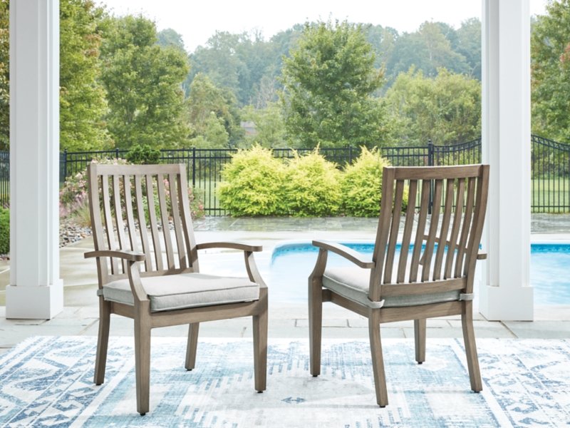 Rainier Ranch Outdoor Arm Chair with Cushion (Set of 2) - Image 3