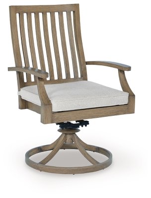 Rainier Ranch Outdoor Swivel Chair with Cushion (Set of 2) - Image 4