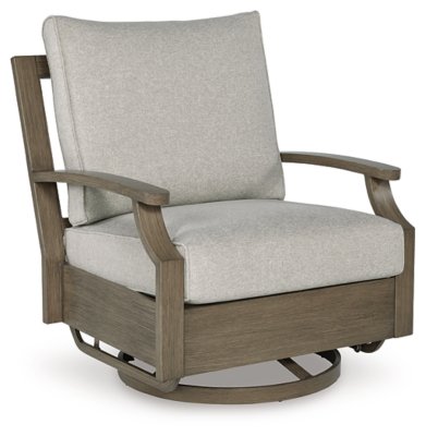 Rainier Ranch Outdoor Swivel Glider Chair with Cushion - Image 4