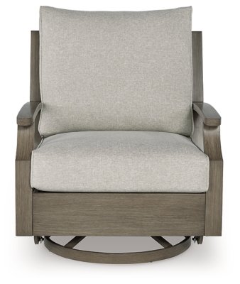 Rainier Ranch Outdoor Swivel Glider Chair with Cushion - Image 5