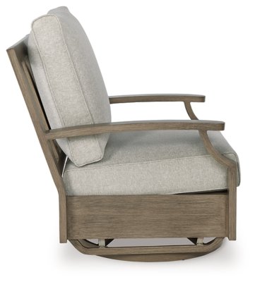 Rainier Ranch Outdoor Swivel Glider Chair with Cushion - Image 6