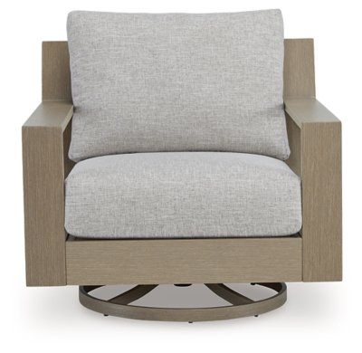 Kimpton Isle Outdoor Swivel Lounge Chair with Cushion - Image 4