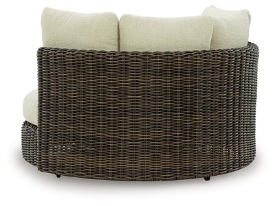 Kimora Outdoor Swivel Lounge Chair with Cushion - Image 5