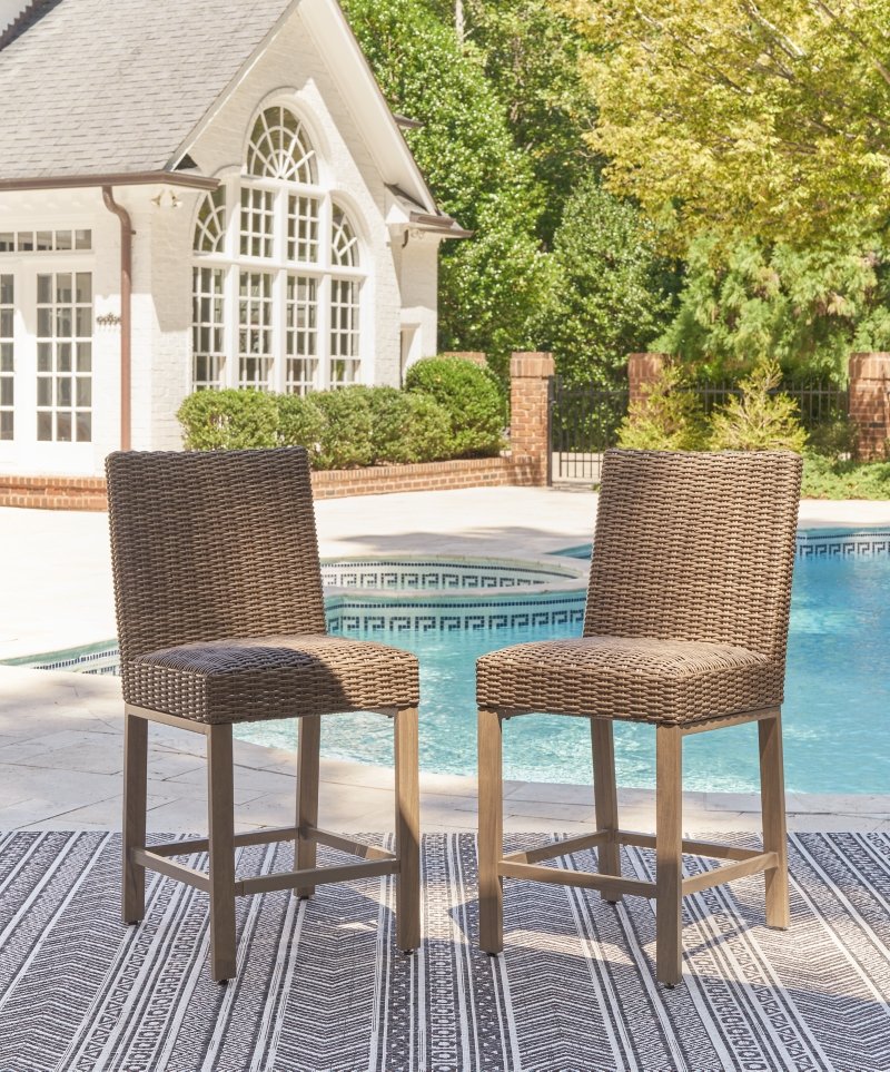 Walton Bridge Outdoor Bar Stool (Set of 2) - Image 3