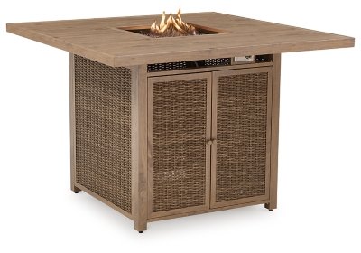 Walton Bridge Outdoor Bar Table with Fire Pit - Image 4