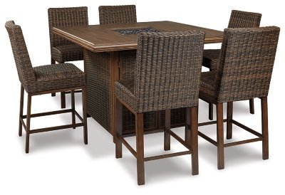Paradise Trail Bar Table with Fire Pit - Image 7
