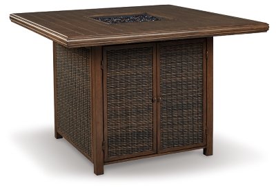 Paradise Trail Outdoor Counter Height Dining Table with 6 Barstools - Image 12