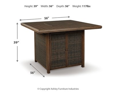Paradise Trail Bar Table with Fire Pit - Image 5