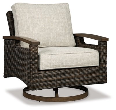Paradise Trail Outdoor Loveseat, Fire Pit Table and 2 Lounge Chairs - Image 7