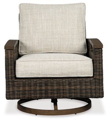 Paradise Trail Outdoor Loveseat, Fire Pit Table and 2 Lounge Chairs - Image 6