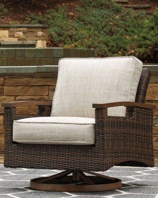 Paradise Trail Outdoor Loveseat, Fire Pit Table and 2 Lounge Chairs - Image 19