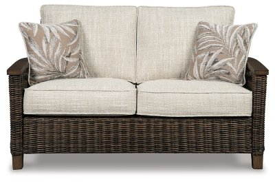 Paradise Trail Outdoor Loveseat, Fire Pit Table and 2 Lounge Chairs - Image 11