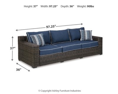 Grasson Lane Sofa with Cushion - Image 5