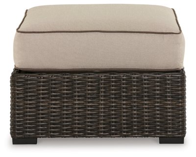 Coastline Bay Outdoor Ottoman with Cushion - Image 4