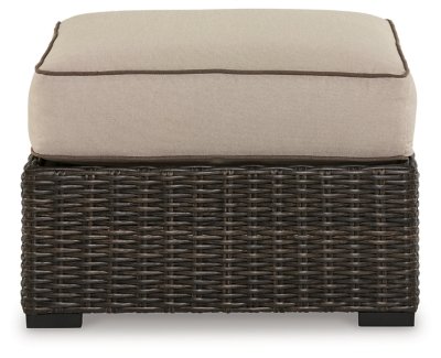 Coastline Bay Outdoor Ottoman with Cushion - Image 5