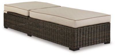 Coastline Bay Outdoor Chaise Lounge with Cushion - Image 4