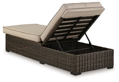 Coastline Bay Outdoor Chaise Lounge with Cushion - Image 7