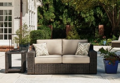 Coastline Bay Outdoor Loveseat with Cushion - Image 3
