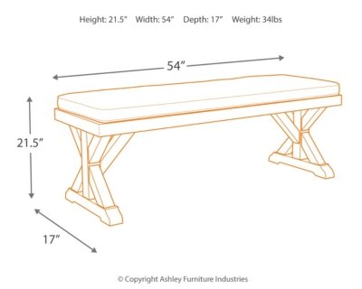 Beachcroft Outdoor Dining Table with 4 Chairs and Bench - Image 9