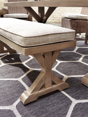 Beachcroft Outdoor Bench with Cushion - Image 6
